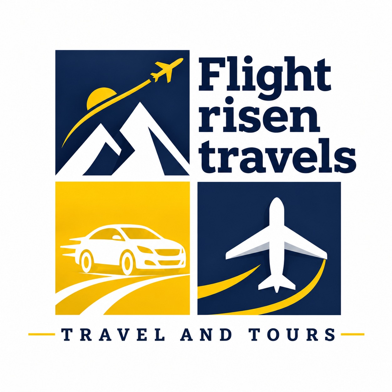 Flight Risen Travels Logo